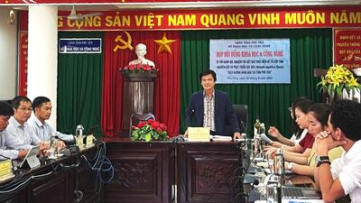 Hình ảnh hoạt động của Hội đồng KH&CN tư vấn đánh giá, nghiệm thu kết quả thực hiện đề tài KH&CN cấp tỉnh: Nghiên cứu và phát triển cây sen (nelumbo muctifera gaertn) theo hướng hàng hóa tại tỉnh Phú Yên
